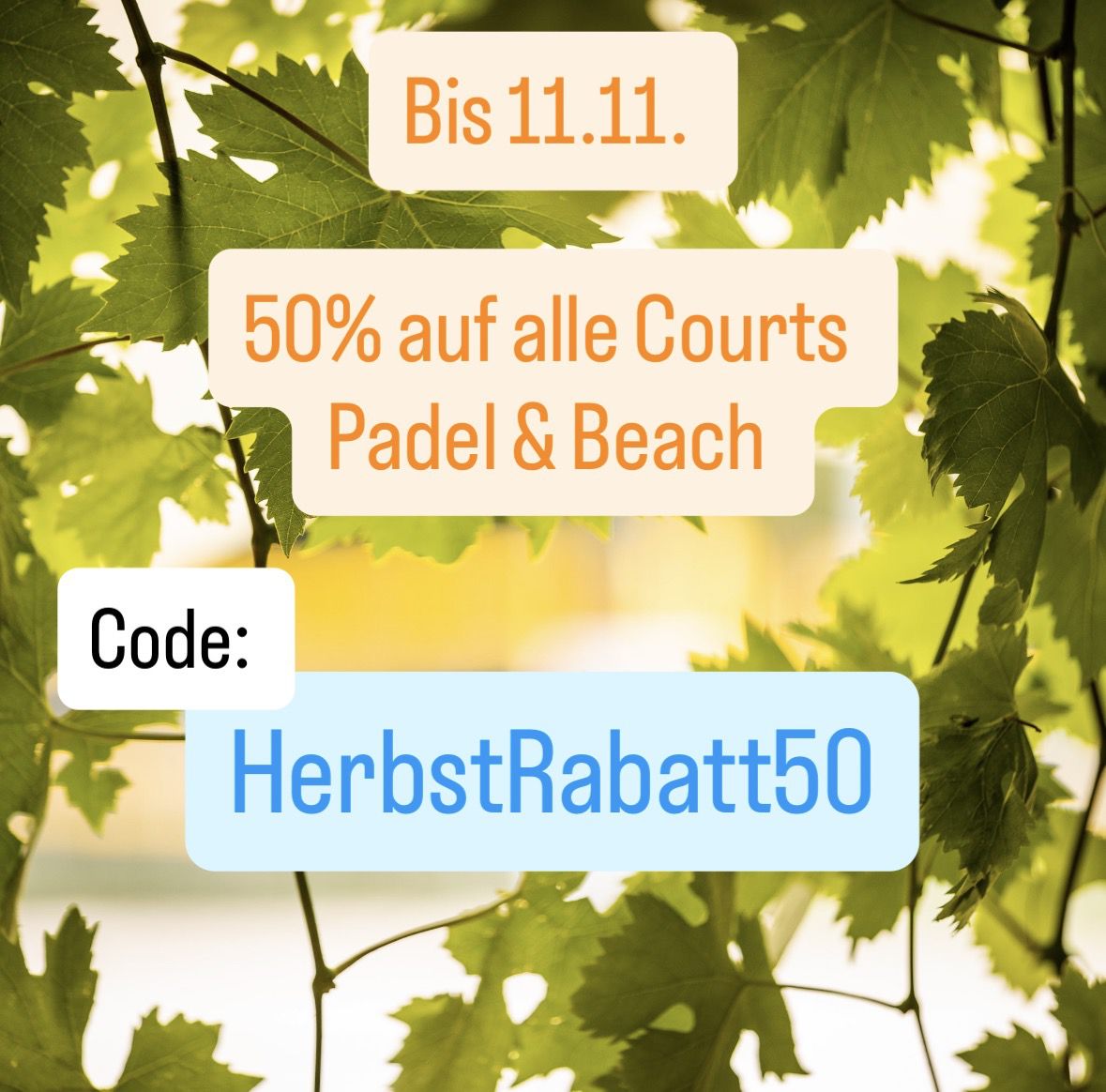 Gutscheincode HerbstRabatt50